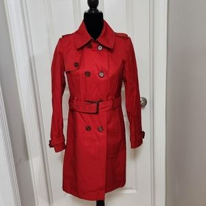 Moda International Red Trench Coat